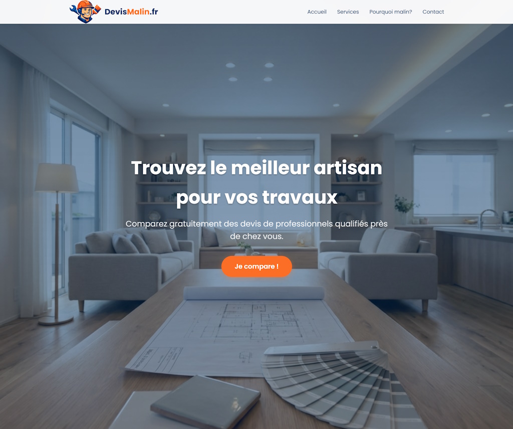 devismalin.fr - השוואת הצעות מחיר לשיפוץ בית